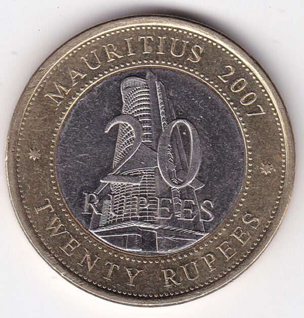 Mauritius - 20 Rupees - Bimetallic coin