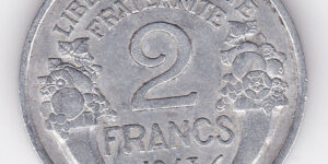 France - 2 Francs - 1941 to 1959 issue