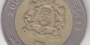 Morocco - 5 Dirhams Bimetallic Coin - Mohammed VI - 2002