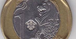 Singapore- 1 Dollar Bimetallic Coin