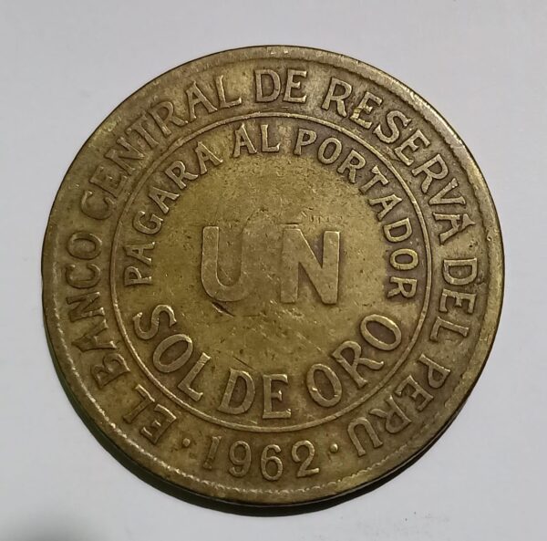 Peru 1 Sol - Old issue - 1962