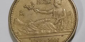 Spain 100 Peseta 2001 (last peseta)