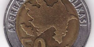 Azerbaijan - 50 Kopek - Bimetallic