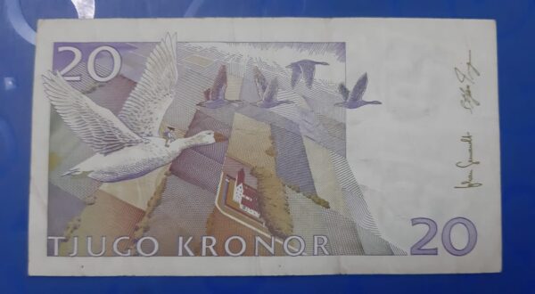 Sweden - 20 Kroner - Selma Lagerlof : Woman Nobel Prize in  Literature - Used VF - Image 2