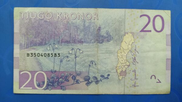 Sweden - 20 Kroner - 2014 - 2015 Issue - Image 2