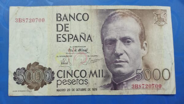 Spain - 5000 Pesetas - 1979 Issue