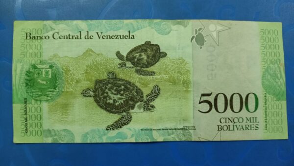 Venezuela - 5000 Bolivares  - 2016 to 2017 Issue