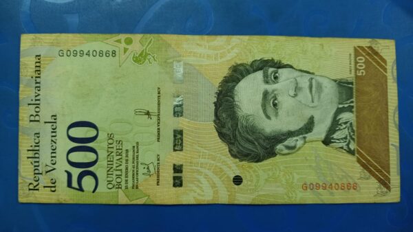 Venezuela – 500 Bolivares – 2018 Issue - Image 2