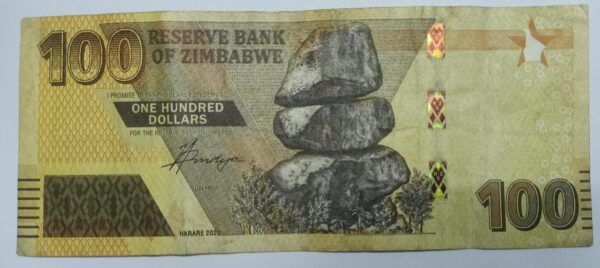 Zimbabwe 100 Dollars  -  2021 issue