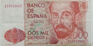 Spain 2000 Pesetas - 1980 issue