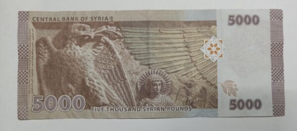 Syria 5000 Pounds - 2019 issue - Image 2