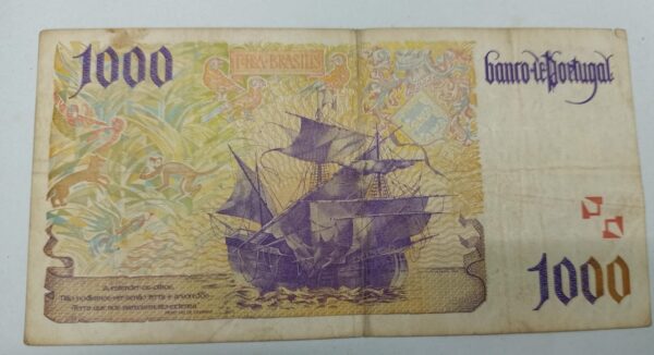Portugal 1000 Escudos - Pedro Alvarez Cabral - Image 2