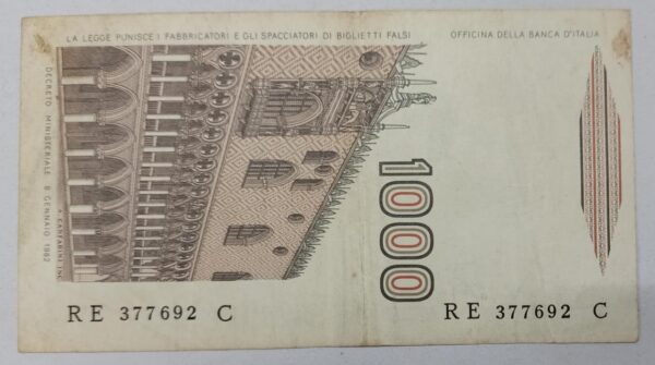 Italy 1000 Lire - Marco Polo - Image 2