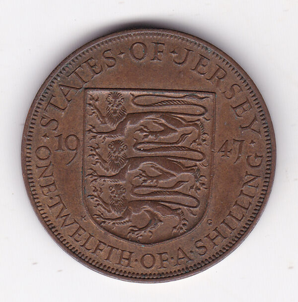 Jersey - One Twelfth Shilling - George Vl