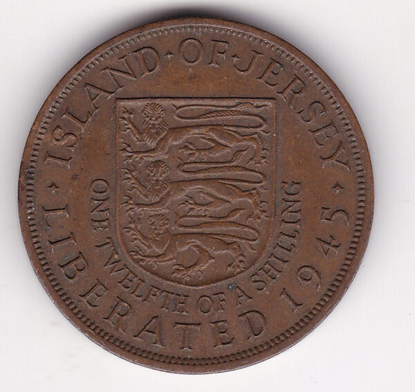 Jersey - One Twelfth Shilling - Liberation of Island 1945