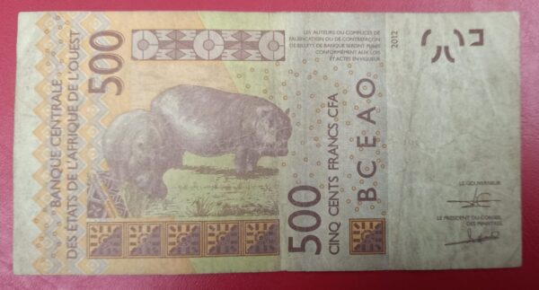 West African States : Senegal - 500 francs - 2012 to 2024 issue - Image 2