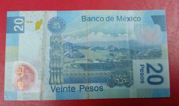Mexico - 20 Pesos -Polymer - 2006 to 2018 issue - Image 2