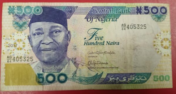 Nigeria - 500 Naira - 2001 to 2022 issue