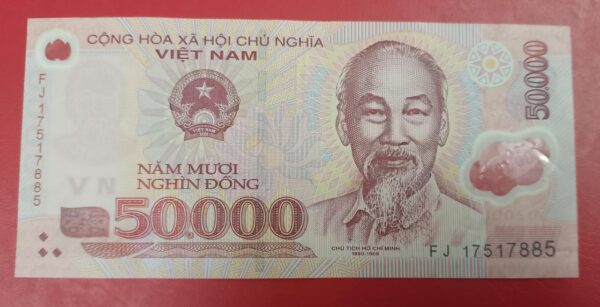 Vietnam - 50000 Dong - 2003 to 2023 issue - Polymer