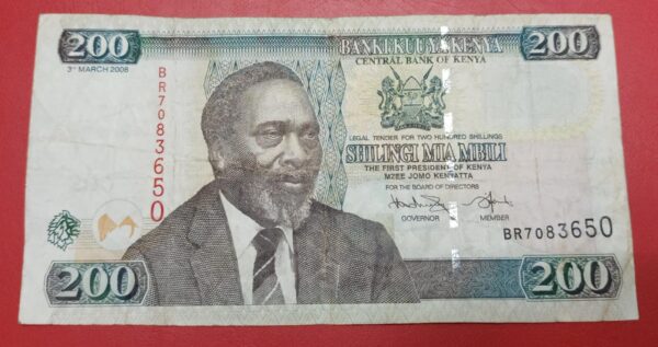 Kenya - 200 Shilling - 2004 to 2010 issue