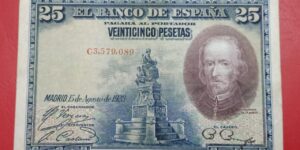 Spain - 25 Pesetas - 1928 issue