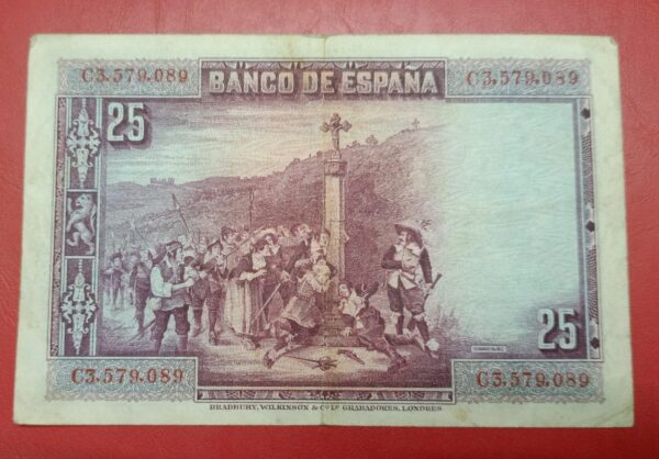 Spain - 25 Pesetas - 1928 issue - Image 2
