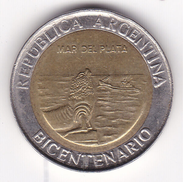 Argentina - 1 Peso - Mar del Plata - Image 2