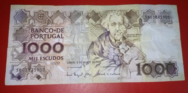 Portugal - 1000 Escudos - 1983 to 1994 issue