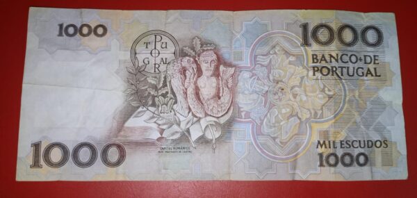 Portugal - 1000 Escudos - 1983 to 1994 issue - Image 2