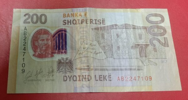 Albania - 200 Leke - Polymer issue - 2017 to 2019 - Image 2