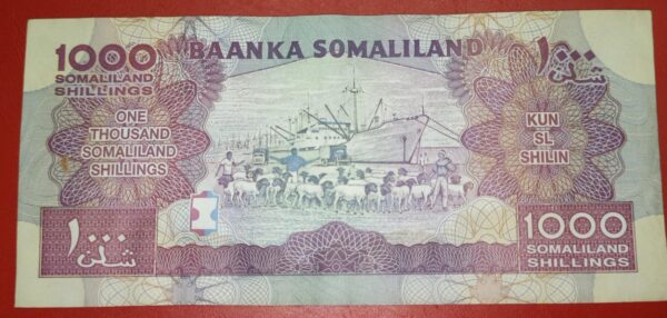 Somaliland - 1000 Shillings - Image 2