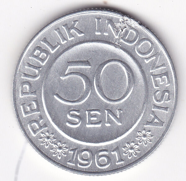 Indonesia - 50 Sen - 1961 issue