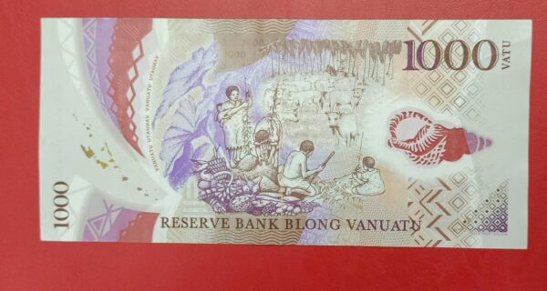 Vanuatu - 1000 Vatu - 2014 to 2020 issue - Polymer - Used F Condition - Image 2