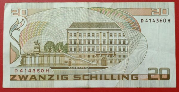Austria - 20 Shilling - 1986 issue - Image 2