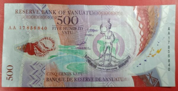 Vanuatu - 500 Vatu - Polymer - 2017 issue