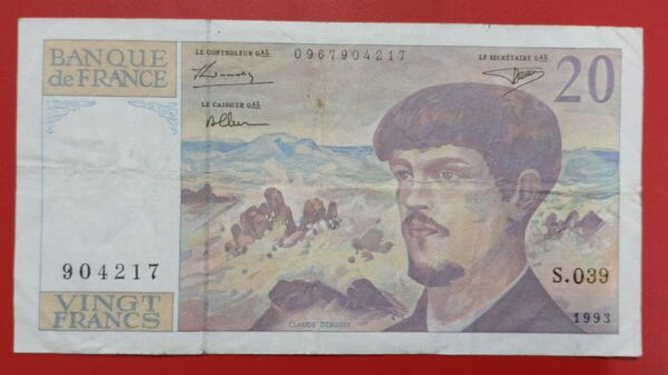 France - 20 Francs - Claude Debussy