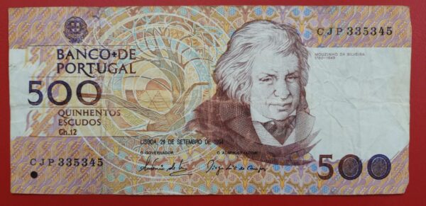 Portugal - 500 Escudos - 1987 to 1994 issue