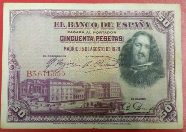 Spain - 50 Pesetas - 1928