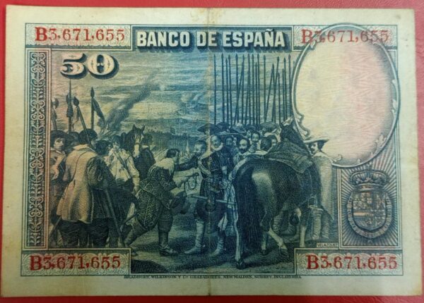 Spain - 50 Pesetas - 1928 - Image 2