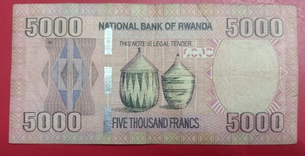 Rwanda 5000 Francs 2014 issue - Image 2