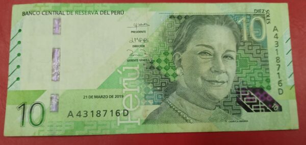 Peru 10 Soles - 2019 issue
