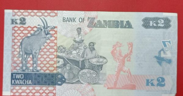 Zambia - 2 Kwacha - 2015 to 2022 issue - Image 2