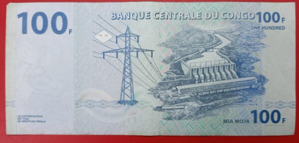 Congo - 100 Francs - 2007 to 2022 issue - Image 2