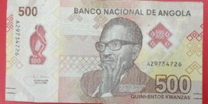 Angola - 500 Kwanzas - 2020 issue - Polymer - Used VF - Serial May differ