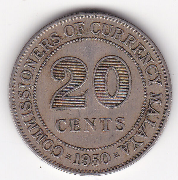 Malaya - 20 Cents - George VI - Various Years