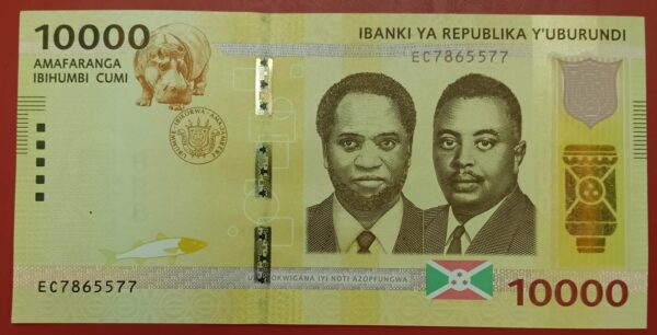 Burundi - 10000 Francs - 2015 to 2018 issue - UNC