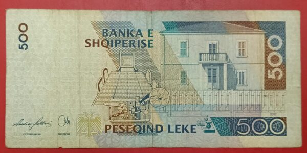 Albania - 500 Leke - 2001 to 2015 issue - Used VF Condition - Image 2