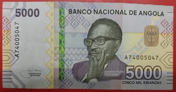 Angola - 5000 Kwanzas - 2020 to 2023 issue - Used XF Condition