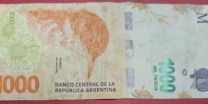 Argentina - 1000 Pesos - 2017 to 2022 issue - Used VF Condition