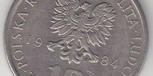 Poland 10  Zlotych Coin - Boleslaw Prus - 1984